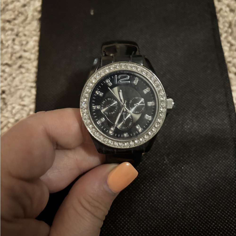 Black Watch with Silver Accents